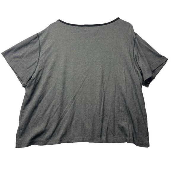 Vintage Orvis USA Made Black And White Striped t-shirt Size XL Viscose Boxy Fit - Picture 3 of 3